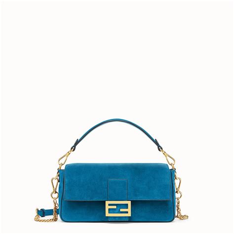 blue suede diamond fendi|fendi baguette silver.